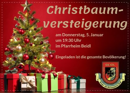 Christbaumversteigerung