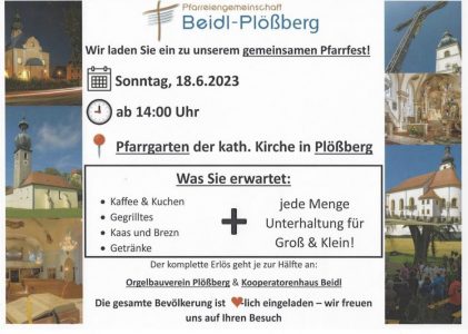 Pfarrfest der Pfarreiengemeinschaft Beidl-Plößberg