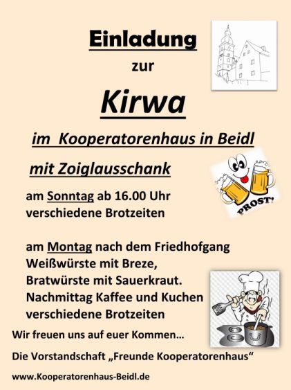 Kirwa im Kooperatorenhaus